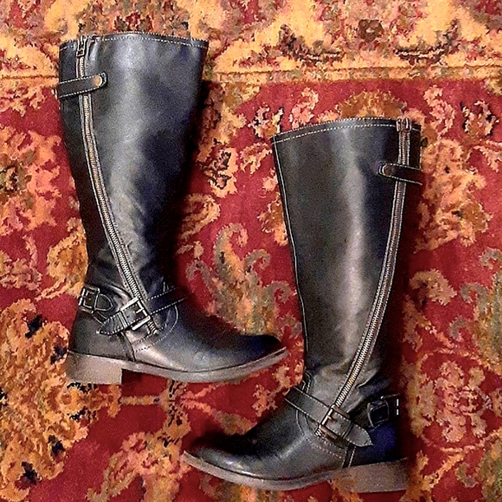 🤘HP🤘Black Moto Boots
